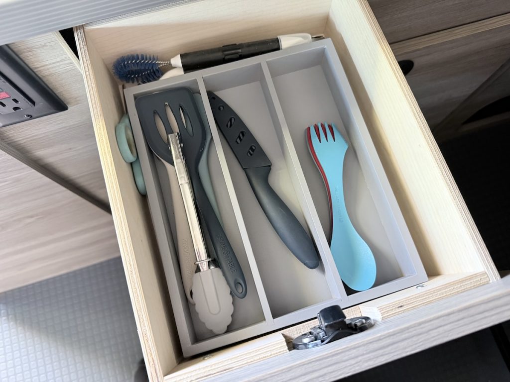 Camper Van Silverware Organizer