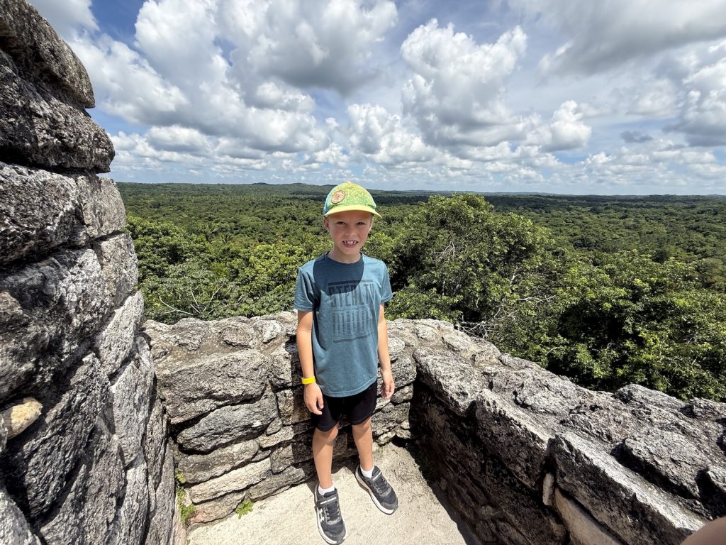 Top of Ichkabal Mayan Ruins